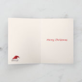 Carte de Noël de singe de bébés de zoo de Noël (Intérieur)