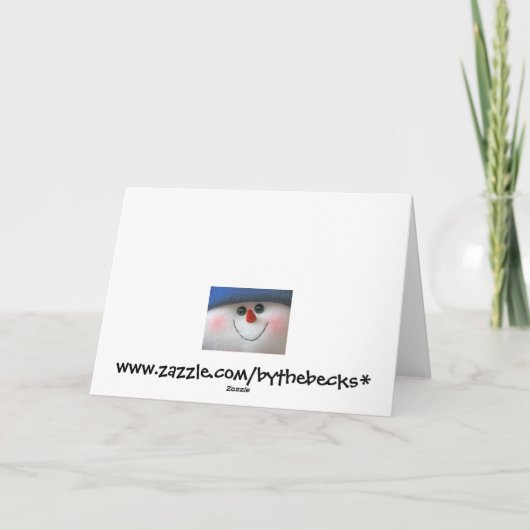 Carte de Noël de Snowboy (Dos)