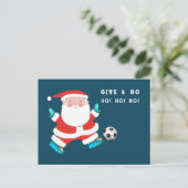 Carte de Noël de soccer (Debout devant)