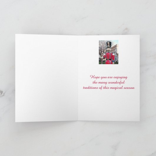 CARTE DE NOËL DE SOLDAT NUTCRACKER/JOUET (Intérieur)