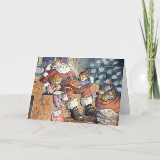 Carte de Noël de "sommeil Père Noël" (Devant)