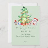 Carte de Noël de souris (Dos)