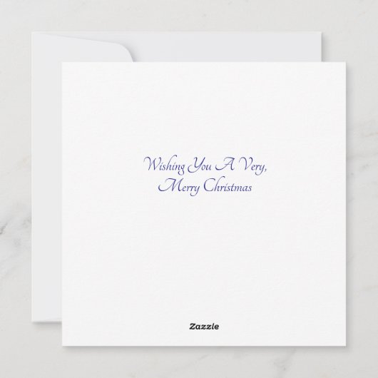 Carte de Noël de souris plat (Dos)