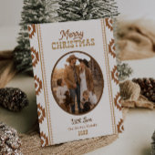 Carte de Noël de style occidental | Imprimée ou nu