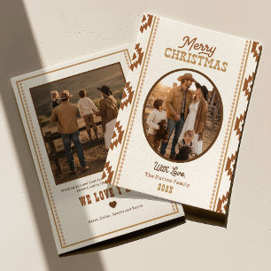 Carte de Noël de style occidental Imprimée ou nu