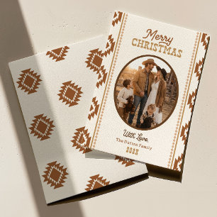 Carte de Noël de style occidental Imprimée ou nu