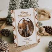 Carte de Noël de style occidental | Imprimée ou nu