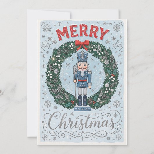 Carte de Noël de style vintage festive (Devant)