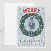 Carte de Noël de style vintage festive (Devant / Derrière)