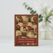 Carte de Noël de tante et de famille (Debout devant)