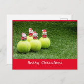 Carte de Noël de tennis (Devant / Derrière)