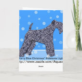 Carte de Noël de Terrier de bleu de Kerry (Dos)