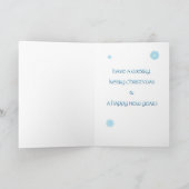 Carte de Noël de Terrier de bleu de Kerry (Intérieur)