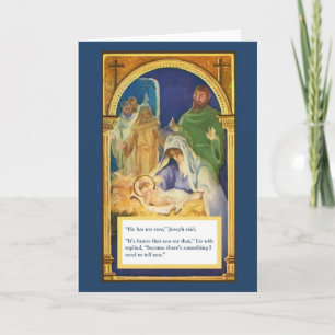 Carte de Noël de test de paternité Jésus