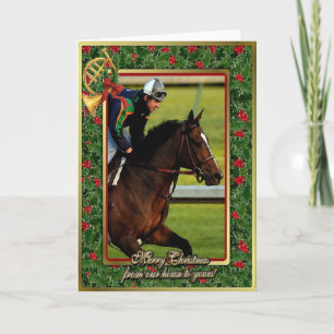 Carte de Noël de Thoroughbred
