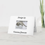 Carte de Noël de tigre (Dos)