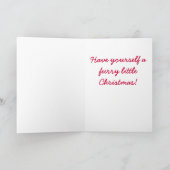 Carte de Noël de tintement de chien d'arrêt de (Intérieur)