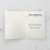 Carte de Noël de titre de journal (Intérieur)