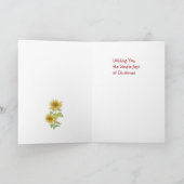 Carte de Noël de tournesol agricole (Intérieur)
