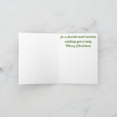 Carte de Noël de transporteur de courrier (Intérieur)