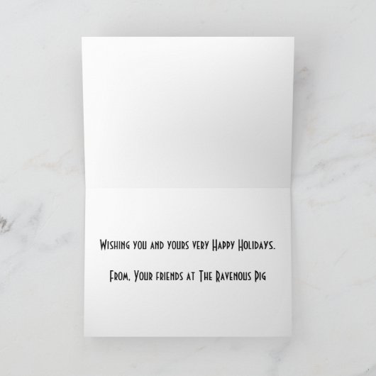 Carte de Noël de TRP (Intérieur)