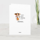 Carte de Noël de Tryout de renne (Dos)