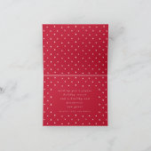 Carte de Noël de type Gras moderne Rouge (Intérieur)