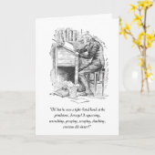 Carte de Noël de Un chant de Noël (Fleur jaune)