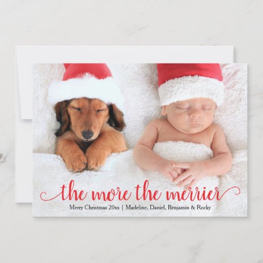 Carte de Noël de vacances (Devant)