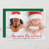 Carte de Noël de vacances (Devant / Derrière)