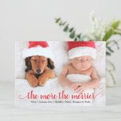 Carte de Noël de vacances (Debout devant)