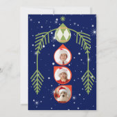 Carte de Noël de vacances avec Charme d'Antan (Dos)