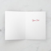 Carte de Noël de vacances de renne (Intérieur)