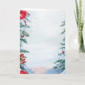 Carte de Noël de vacances de renne (Dos)