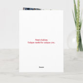 CARTE DE NOËL DE VACANCES DEER-PAPA (Dos)