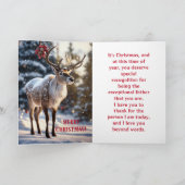 CARTE DE NOËL DE VACANCES DEER-PAPA (Intérieur)