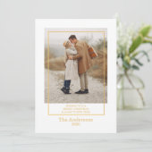 Carte de Noël de vacances en or Collage photo Joye (Debout devant)