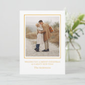 Carte de Noël de vacances en or Collage photo Joye (Debout devant)