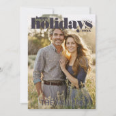 Carte de Noël de vacances modernes (Devant)