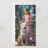 Carte de Noël de vacances océanique avec des chiot (Dos)