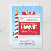 Carte de Noël de vente de maison pour les professi (Devant)