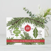 Carte de Noël de vers d'écriture sainte de 15h13 (Debout devant)