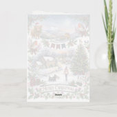 Carte de Noël de village écossais (Dos)