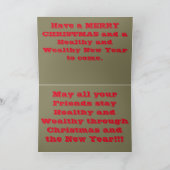 Carte de Noël de ville de Noël (Intérieur)