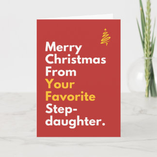 Carte de Noël de votre belle-fille préférée
