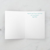 Carte de Noël de Yoga tropical (Intérieur)