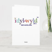 Carte de Noël de Yoga tropical (Dos)