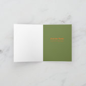 Carte de Noël déco avec cerfs, neige et arbres (Intérieur)