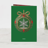 Carte de Noël décorative (Dos)