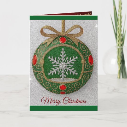 Carte de Noël décorative (Devant)